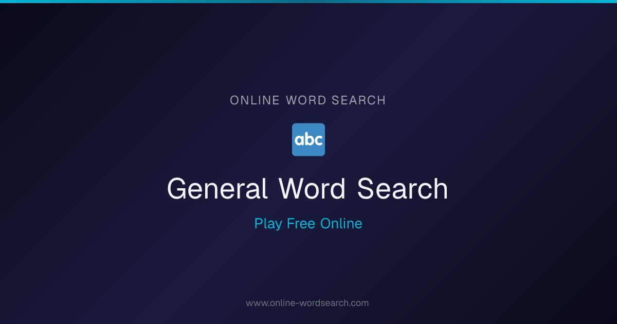General Word Search — Play Free | Online Word Search